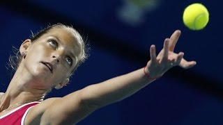 Karolina Pliskova vs Kristina Mladenovic IPTL Full Match amp Interview [upl. by Annekam]