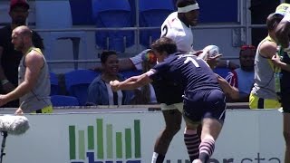 Sevens ReLive Fijis nearly try v Scotland [upl. by Yelroc]