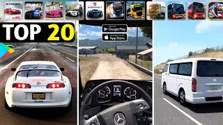 TOP 20 Best Driving Games for Mobile [upl. by Ahsieuqal]