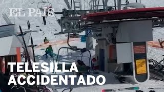 Un telesilla causa 8 heridos al ir a una gran velocidad en Georgia  Viral [upl. by Ayeka607]