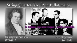 Beethoven String Quartet No 12 BarylliQ 1956 ベートーヴェン 弦楽四重奏曲第12番 バリリ四重奏団 [upl. by Brooks]