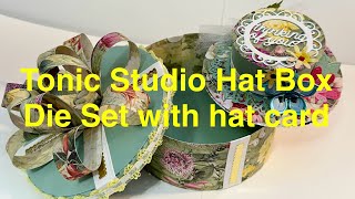 Tonic Studio Hat Box Die Set and Hat Card tonicstudios diamondpress3705 [upl. by Layap860]