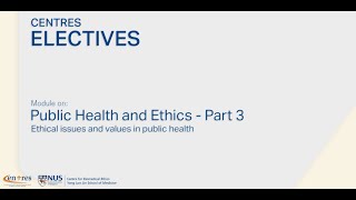 Public Health and Ethics Ethical Issues and Values in Public Health [upl. by Bible]