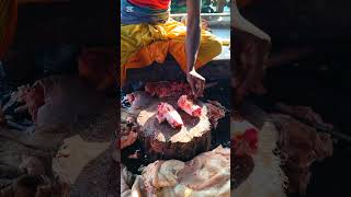 Cow tail Cutting skills shortsviral reels shortvideo streetfood short shortsyoutube [upl. by Shaefer648]