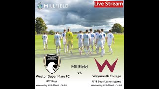 Millfield Sport  Football 1st XI v Weymouth College amp Weston Super Mare FC [upl. by Hsirehc]