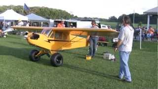 23 Scale 19FT Wingspan electric start Piper Cub flys NAMFI 2012 SMMAC [upl. by Biebel]