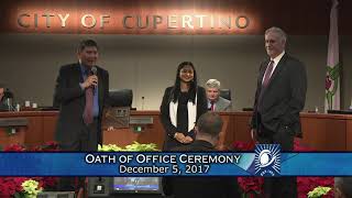 Cupertino Oath of Office Ceremony 2017 [upl. by Akihsay82]