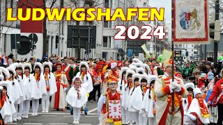 Fasnachtsumzug Ludwigshafen Mannheim 2024  Teil 1 LUDWIGSHAFEN [upl. by Narahs]