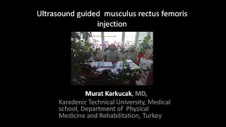 Ultrasound guided musculus rectus femoris injection by Prof Murat Karkucak MD [upl. by Launame]