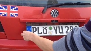 Anleitung Nummernschild austauschen Nummernschild wechseln Kennzeichen wechseln [upl. by Eeruhs]