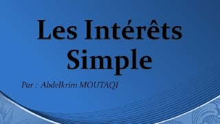 mathématique financière  interet simple [upl. by Leinto]