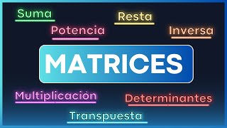 10 operaciones con matrices  Lo que necesitas para comenzar [upl. by Eintihw530]