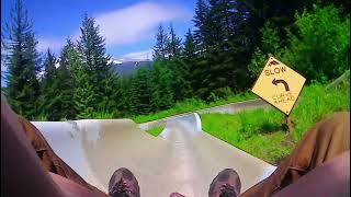 Alpine Slide full ride Mt Hood Ski Bowl opening weekend June 22 2024 [upl. by Ahseral]