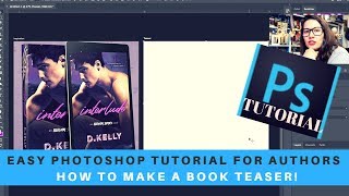 HOW I MAKE A BOOK TEASER IN PHOTOSHOP  TUTORIAL [upl. by Nylsor]