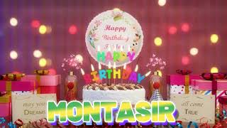 MONTASIR Happy Birthday Song with Names 🌟 Happy Birthday to You [upl. by Kcirderf]