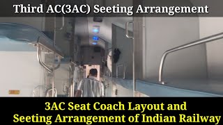 3AC Seat Coach Layout and Seeting Arrangement of Indian Railway l Third AC 3AC Seat Map amp Position [upl. by Manda]