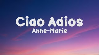 AnneMarie  Ciao Adios Lyrics [upl. by Eglanteen]