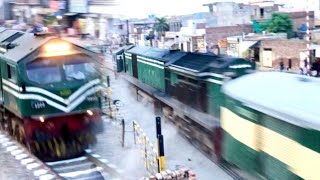 Dangerous amp Best Speedy Trains Passings In Pakistan Railways [upl. by Berte]