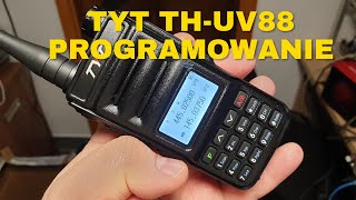 Radiotelefon TYT THUV88 Programowanie z komputera [upl. by Eugaet]