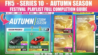 FH5 SERIES 10 AUTUMN FESTIVAL PLAYLIST HOW TO FH5 SUSTAINABLE ENERGY TREASURE HUNT LADERA SPEED ZONE [upl. by Cassady318]