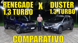 Comparativo Jeep Renegade 13 Turbo x Renault Duster 13 Turbo [upl. by Theurich]