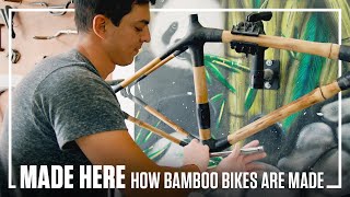 How Bamboo Bikes Are Made  MADE HERE  Popular Mechanics [upl. by Nevai]