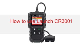 How to use BASIC code reader —— Launch CR3001 [upl. by Asset]