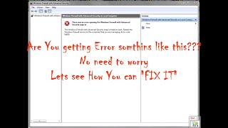 100 Works  Windows firewall error fix 0x6D9 or 0x69  HD  DEC 2014 [upl. by Jaenicke]