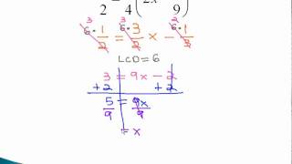 Linear Equations  Distributing with Fractions [upl. by Narak309]