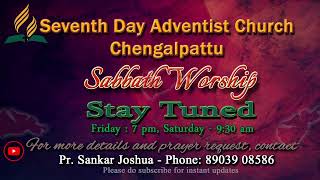 SDA Church Chengalpattu Live Stream [upl. by Gregorius]