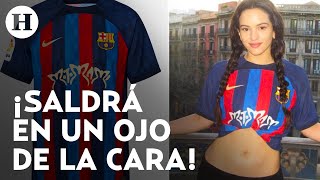 ¿Cuánto cuesta el jersey de Motomami La lujosa colaboración entre Rosalía y el Barcelona [upl. by Knuth94]