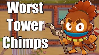 CHIMPS with the worst towers in BTD6 [upl. by Wasserman]