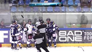 Highlights Dresdner Eislöwen vs Starbulls Rosenheim  09102015 [upl. by Erodroeht]