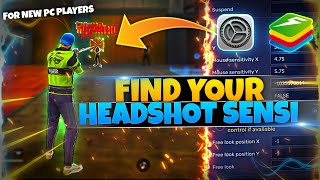 How To Find Your Perfect Headshot Sensitivity in Free fire Bluestacks PC 😱  Bluestacks 5 Setting [upl. by Prudy204]