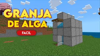 Granja de ALGA MAS Fácil de Minecraft Bedrock 12130 🥬 [upl. by Eillek]