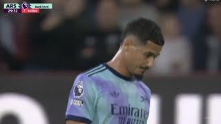 William Saliba Red Card Bournemouth vs Arsenal 01 Goals and Extended Highlights [upl. by Samson]