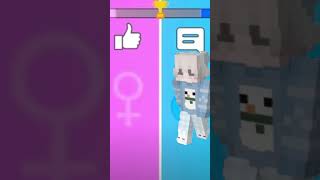 Boys vs Girl Singing Battle in MInecraft short minecraftshort [upl. by Chev]