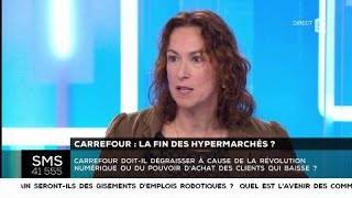 Carrefour  la fin des hypermarchés   Les questions SMS cdanslair 24012018 [upl. by Humberto]