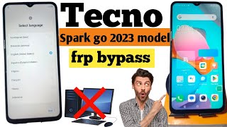 Tecno Spark Go FRP Bypass🔐 Android 12 Update Tecno BF7 Google Account Bypass Without Pc [upl. by Gothart]