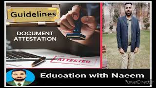 Documents Attestation Guidelines for Teachers  NADRA Attestation rules for Teachers [upl. by Erhard]