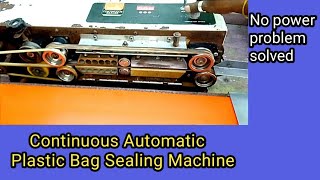 Poly bag band sealing sealer Machine repairing tips  all functions amp using tips [upl. by Llevart]