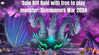 50k views  20K reactions Solo Rift Raid 2024 with FreetoPlay MonstersSummoners War F2P Strategy [upl. by Son]