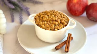 CRUMBLE DE MANZANA SIN HORNO🍎 APPLE CRUMBLE INDIVIDUAL [upl. by Adnoel]