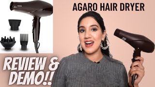 Agaro Hair Dryer Review amp Demo HD1120 2000 Watts  Best Budget Hair Dryer In India Under 1000 [upl. by Ralyt791]