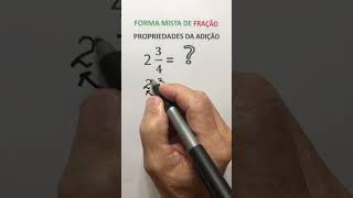 FORMA MISTA DE FRAÇÃO [upl. by Adiahs850]