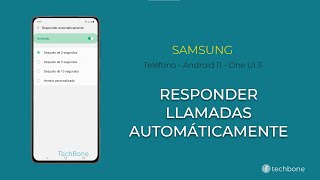 Responder llamadas automáticamente  Teléfono Samsung Android 11  One UI 3 [upl. by Artenahs412]