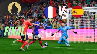 Olympic 2024 Gold Medal Match  Spain vs France  Mens Football Final [upl. by Fidelia]