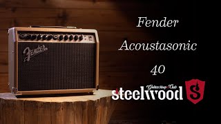 ¡Pequeño y práctico amplificador para guitarras electroacústicas  Fender Acoustasonic 40 [upl. by Eladnyl]