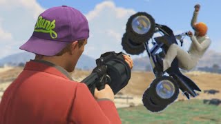 GRENADES vs BOMBER BIKES GTA 5 Online [upl. by Felisha]