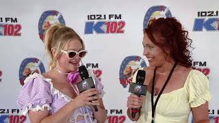 K102s 2023 Winstock Interviews  Hailey Whitters [upl. by Rodge]